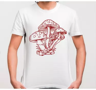 T-shirts design fantaisie champignon - TenStickers