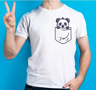 T-shirts design panda de poche - TenStickers