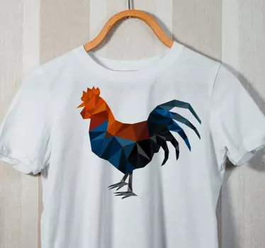 T-shirts en forme de coq coloré - TenStickers