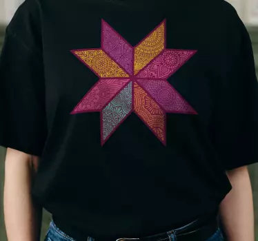 T-shirts Étoile géométrique colorée - TenStickers