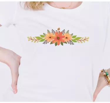 T-shirts Étreinte florale joyeuse - TenStickers