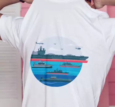 T-shirts exposition de la flotte navale - TenStickers