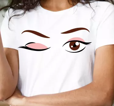 T-shirts expression de l'Œil clignant - TenStickers