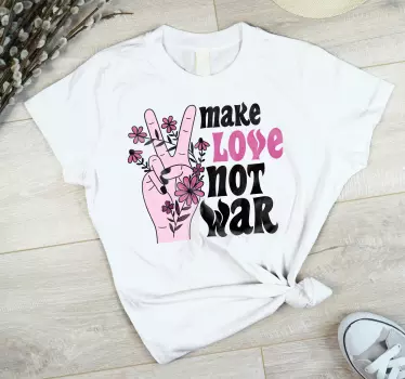T-shirts faites l'amour pas la guerre - TenStickers