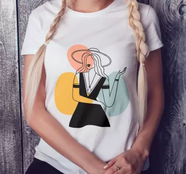 T-shirts femme géométrique abstraite - TenStickers