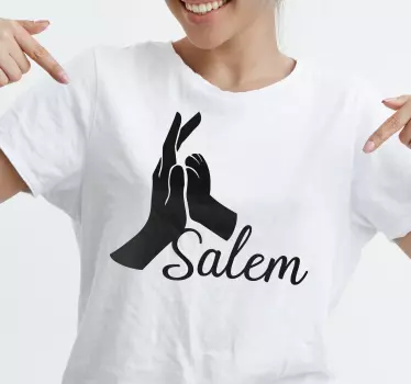 T-shirts geste de la main avec le nom - TenStickers