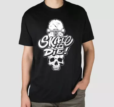 T-shirts graphique crâne skateboard - TenStickers