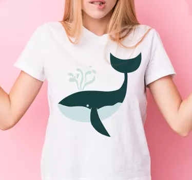 T-shirts graphique de baleine éclaboussant - TenStickers