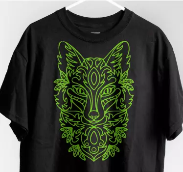 T-shirts graphique de renard vibrant - TenStickers