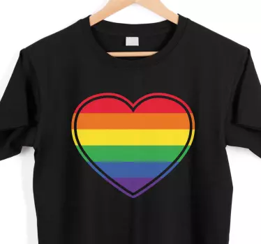 T-shirts illustration de cœur vibrant - TenStickers