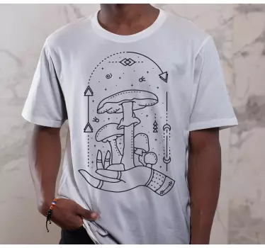 T-shirts illustration de main de champignon - TenStickers