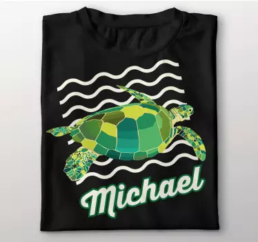 T-shirts illustration de tortue de mer verte - TenStickers