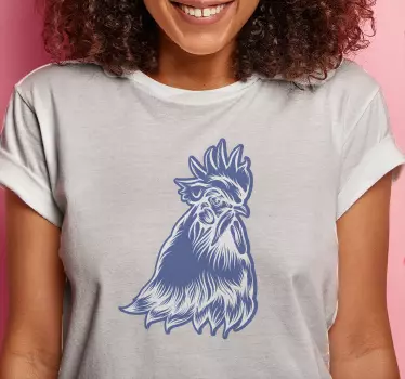T-shirts imprimé coq élégant - TenStickers