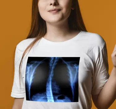 T-shirts imprimé radiographie thoracique - TenStickers