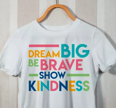T-shirts inspire par la gentillesse - TenStickers
