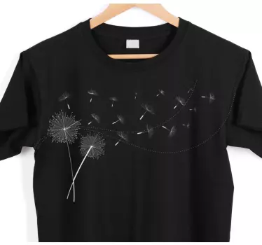 T-shirts jeux de vents de pissenlit - TenStickers