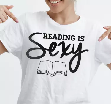 T-shirts la lecture, c'est sexy - TenStickers
