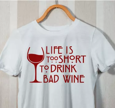 T-shirts la vie est trop courte - TenStickers
