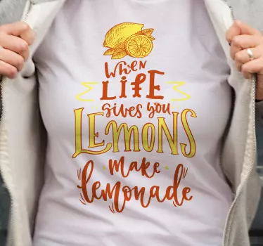 T-shirts la vie fait des citrons - TenStickers