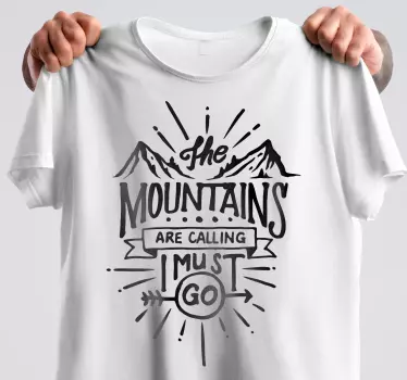 T-shirts l'aventure des montagnes appelantes - TenStickers