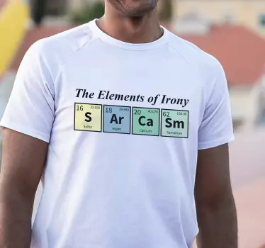 T-shirts les Éléments de l'ironie - TenStickers