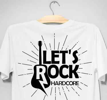 T-shirts let's rock t-shirt - TenStickers
