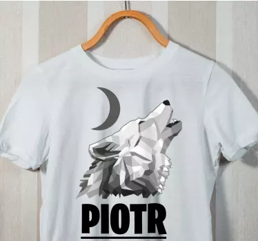 T-shirts loup hurlant à la lune - TenStickers