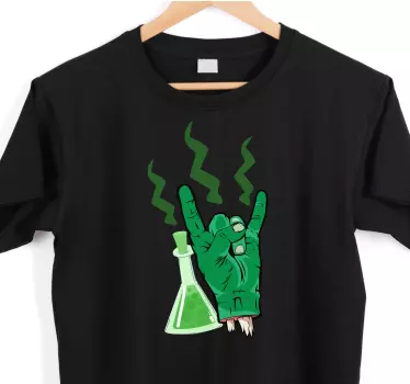 T-shirts main de laboratoire verte - TenStickers
