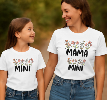 T-shirts mama mini - TenStickers