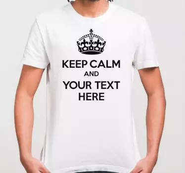 T-shirts message de couronne calme - TenStickers