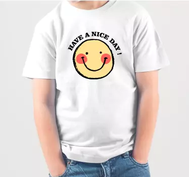 T-shirts message de visage sourire - TenStickers