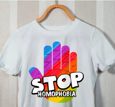 T-shirts message stop à l'homophobie - TenStickers