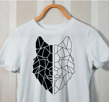 T-shirts mi-noir mi-blanc - TenStickers