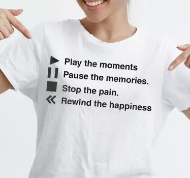 T-shirts moments de bonheur - TenStickers