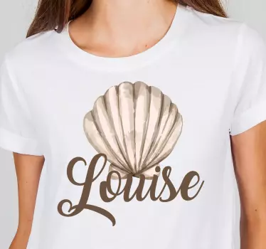 T-shirts monogramme coquillage Élégant - TenStickers