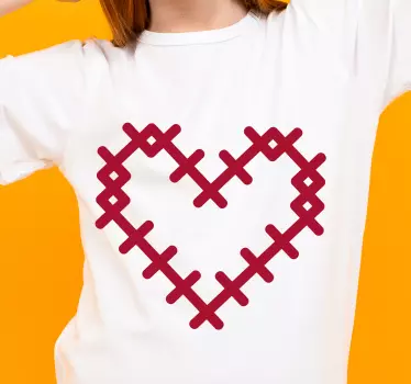 T-shirts motif coeur chic - TenStickers