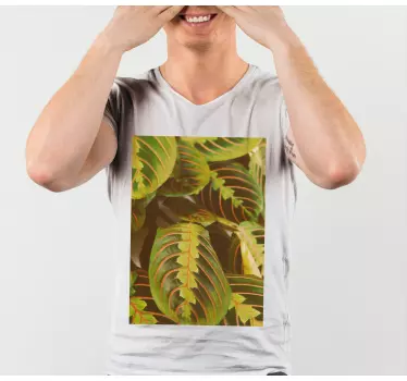 T-shirts motif feuille verte - TenStickers