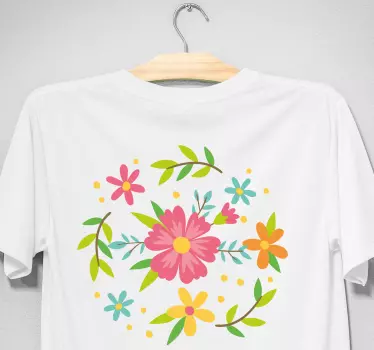 T-shirts motif floral printanier - TenStickers