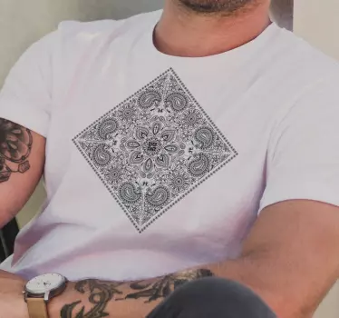 T-shirts motif paisley Élégant - TenStickers