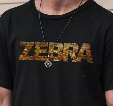 T-shirts motif zèbre affirmé - TenStickers