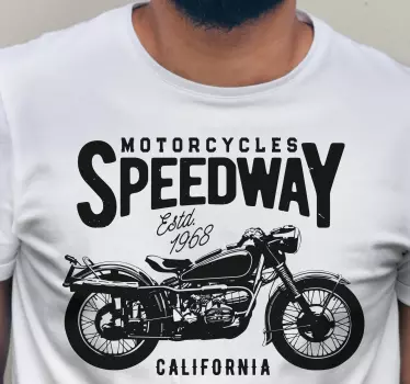 T-shirts moto speedway californie - TenStickers