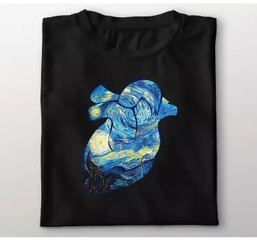T-shirts nuit étoilée au cœur - TenStickers