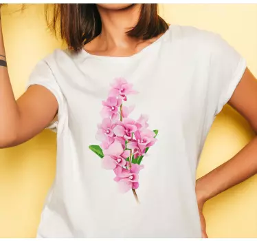 T-shirts orchidees roses magnifiques - TenStickers