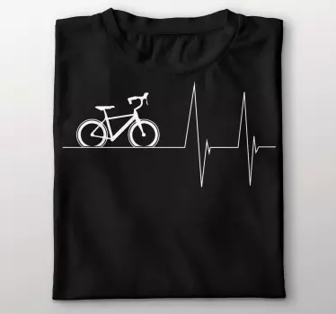 T-shirts passion de cyclisme au coeur - TenStickers