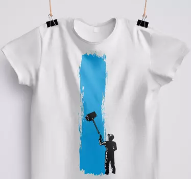 T-shirts peintre avec rouleau - TenStickers