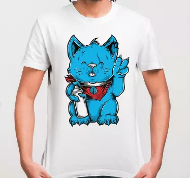 T-shirts personnage de chat bleu - TenStickers