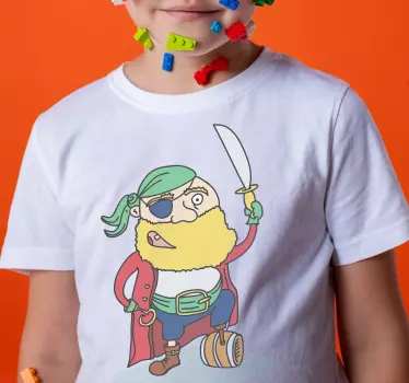 T-shirts personnage de pirate espiègle - TenStickers