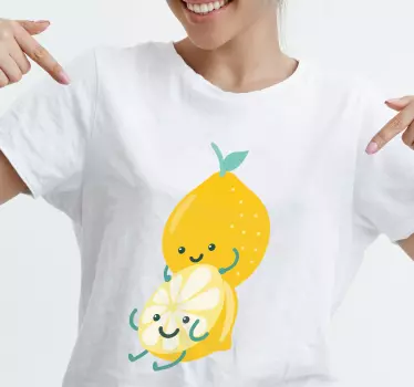 T-shirts personnages citron joyeux - TenStickers