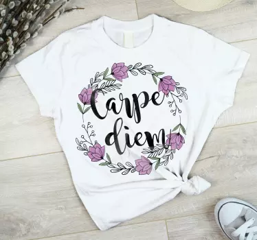 T-shirts phrase inspirée par les fleurs - TenStickers