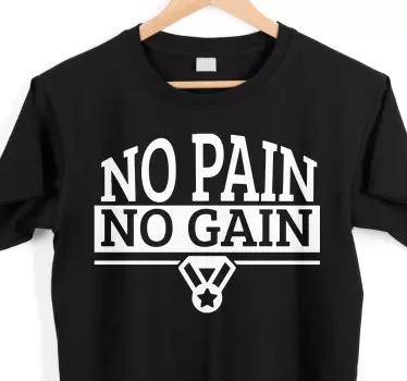 T-shirts phrase motivante de fitness - TenStickers